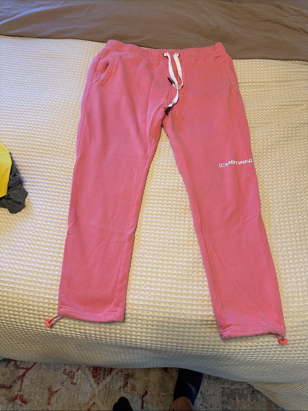 Pink Men's Drawstring Joggers